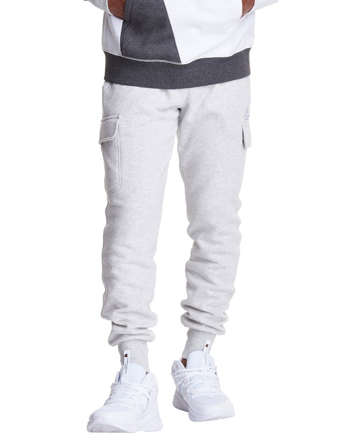 Champion Classic Fleece Cargo Erkek Joggers Beyaz ( SWITXJ180 )